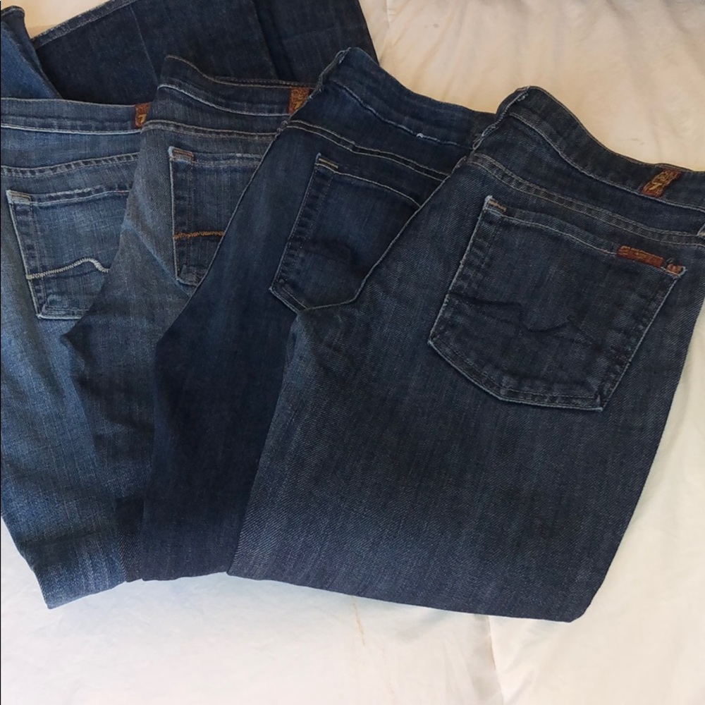 Bundle! 4 pairs of 7 For All Man Kind. Bundle!